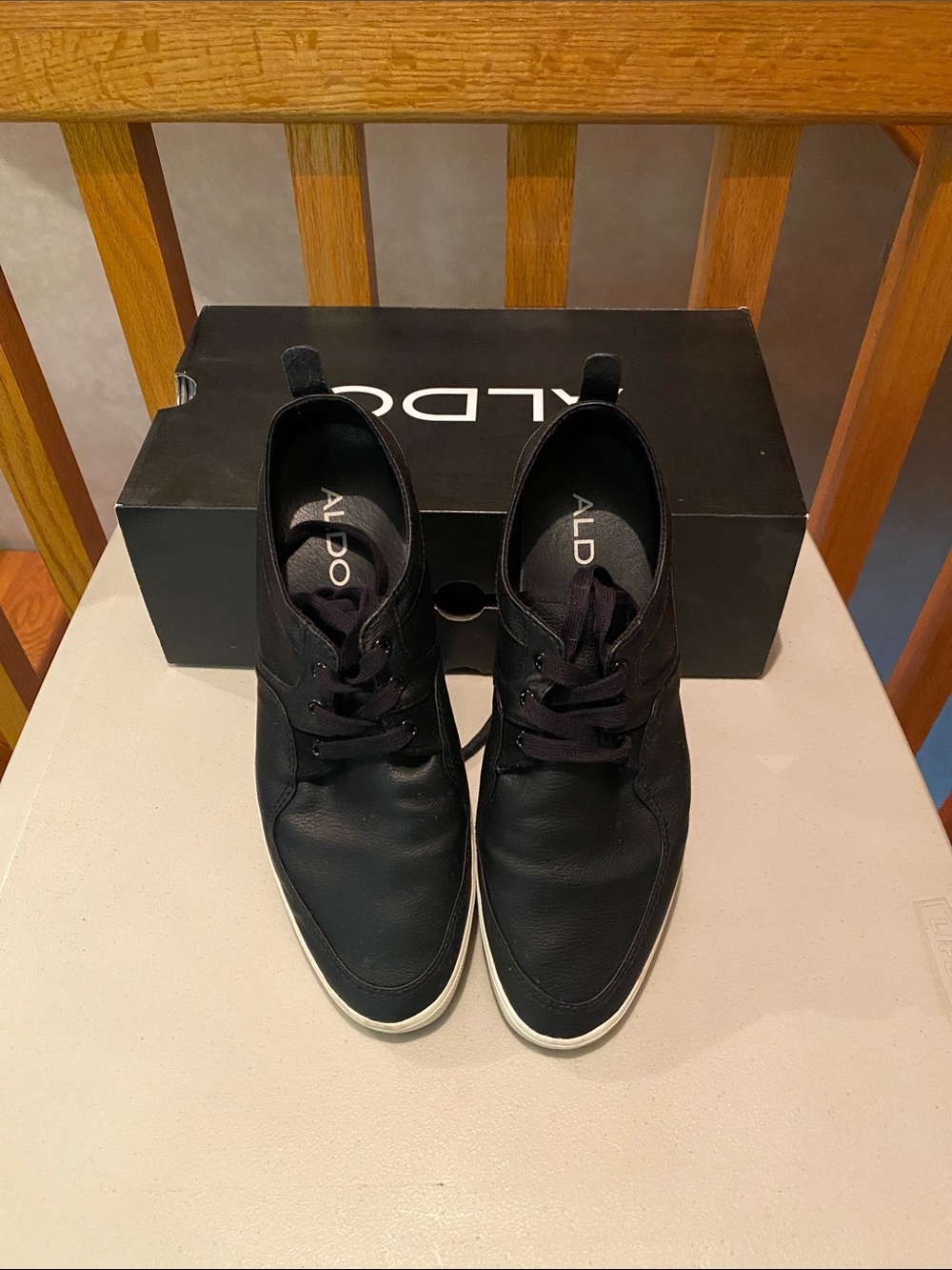 ALDO Black Men's Low-Top Lace-Up Sneakers